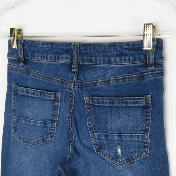 Refuge Dark Wash High Rise Ripped Jeans Skinny Jeans Size 4 - Picture 4 of 6